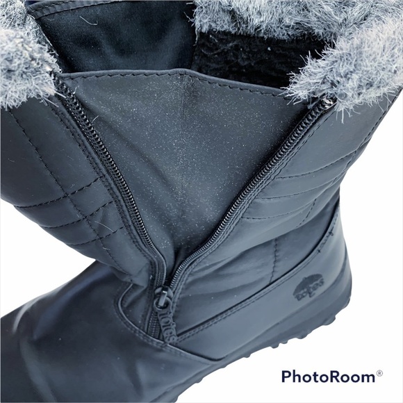 TOTES Dual Zip Winter Boots Size 10 - Picture 3 of 6